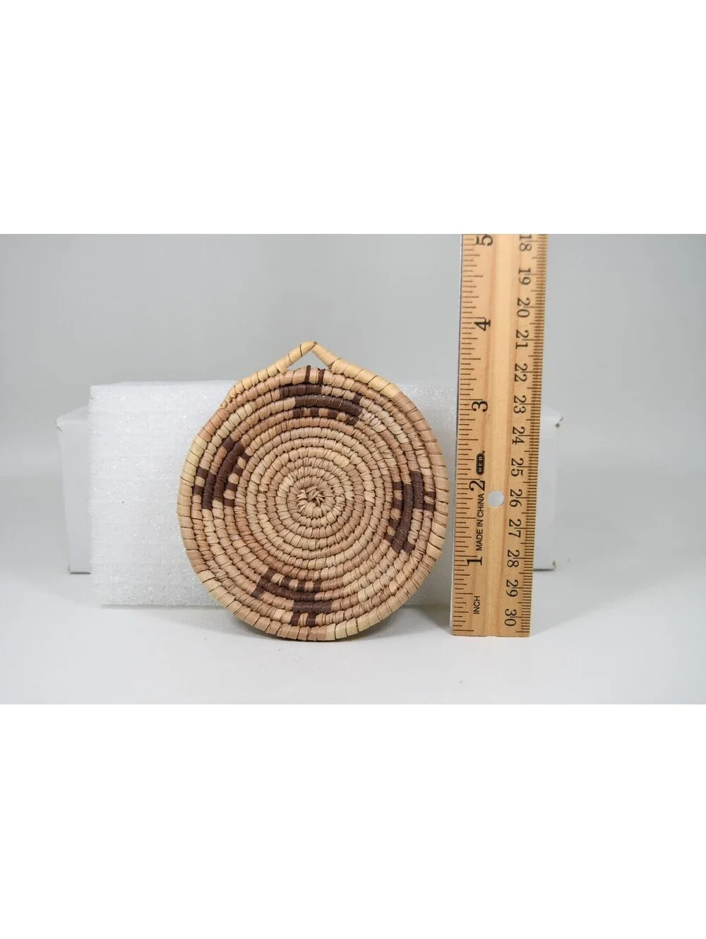 Hopi Native American Coiled Basket Mini 3.5